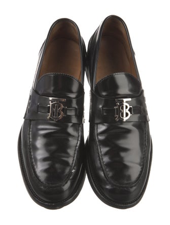 Burberry TB Monogram Leather Loafers