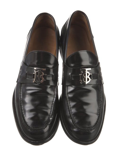 Burberry TB Monogram Leather Loafers