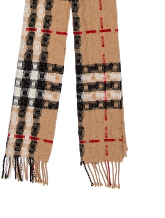 Burberry Merino Wool House Check Pattern Scarf