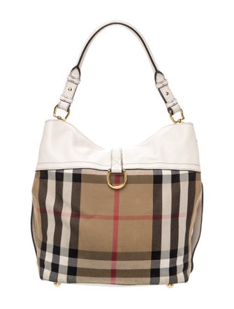 Burberry House Check Sycamore Hobo