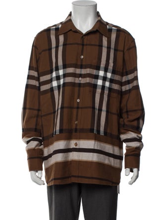 Burberry House Check Pattern Long Sleeve Shirt
