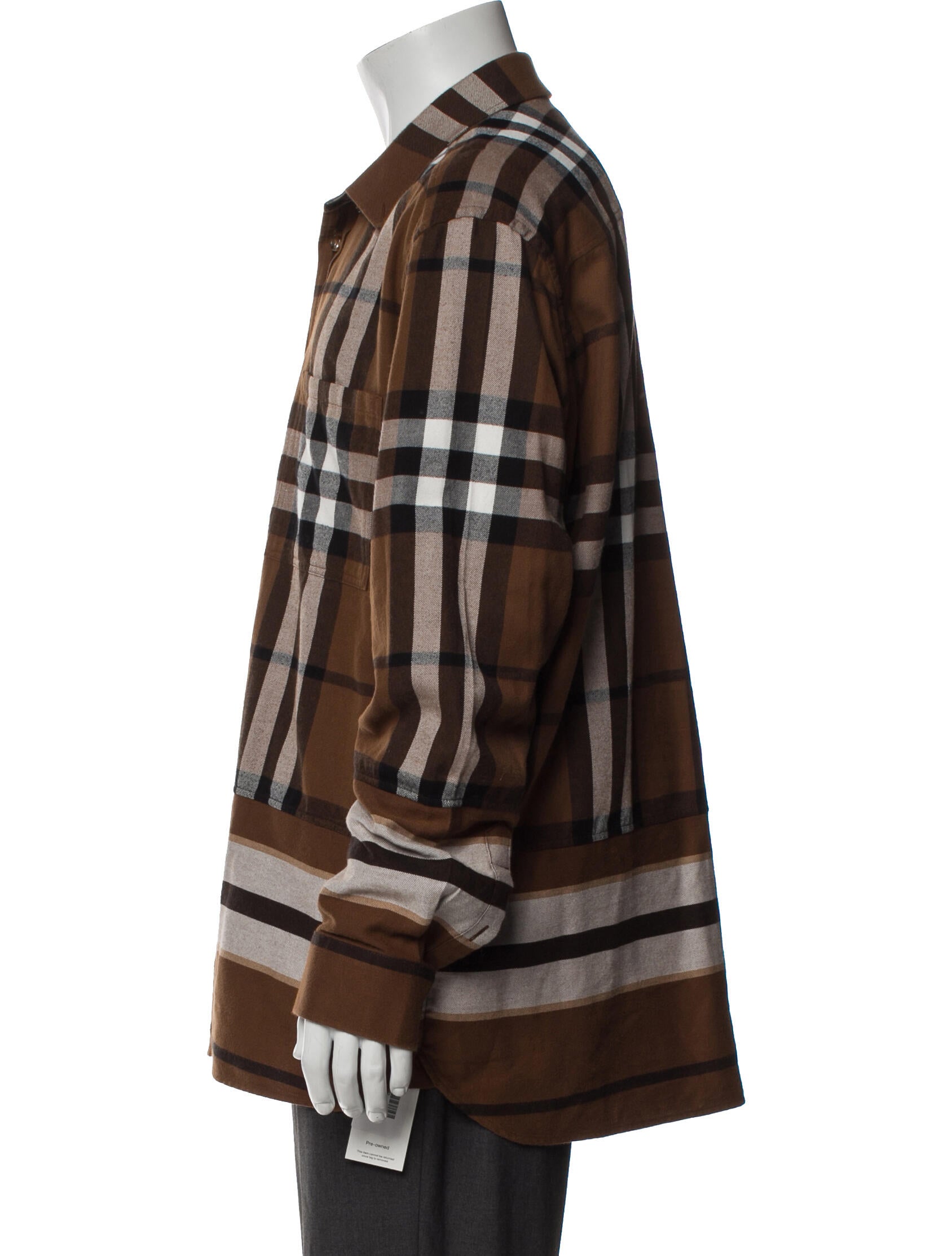 Burberry House Check Pattern Long Sleeve Shirt