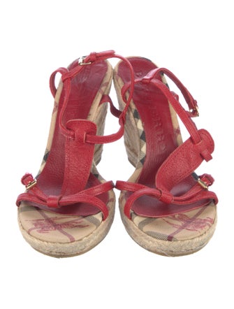 Burberry Leather Espadrilles