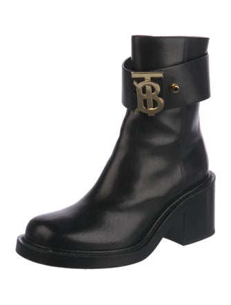Burberry Leather Combat Boots