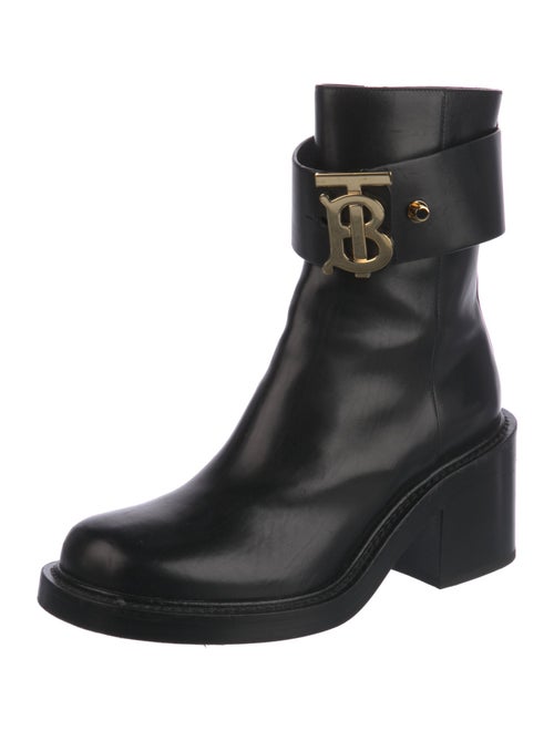 Burberry Leather Combat Boots