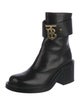 Burberry Leather Combat Boots