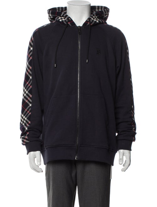 Burberry Plaid Print Crew Neck Hoodie