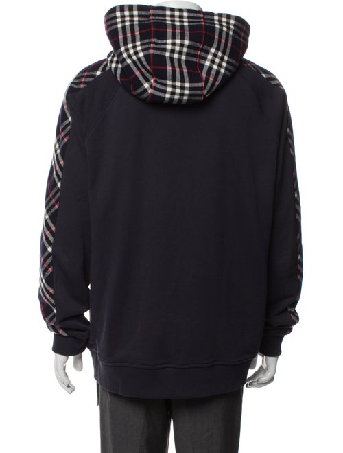 Burberry Plaid Print Crew Neck Hoodie