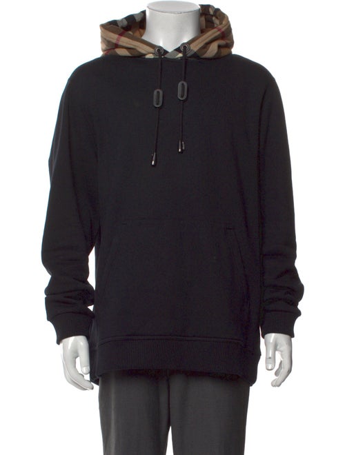 Burberry House Check Pattern Crew Neck Hoodie