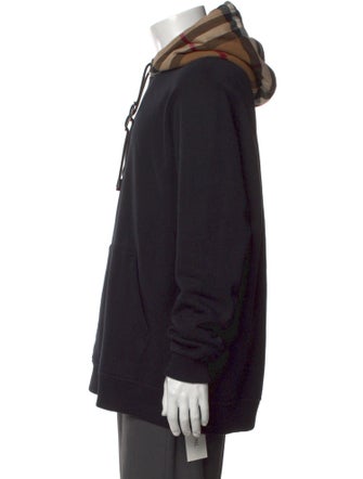 Burberry House Check Pattern Crew Neck Hoodie