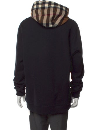 Burberry House Check Pattern Crew Neck Hoodie