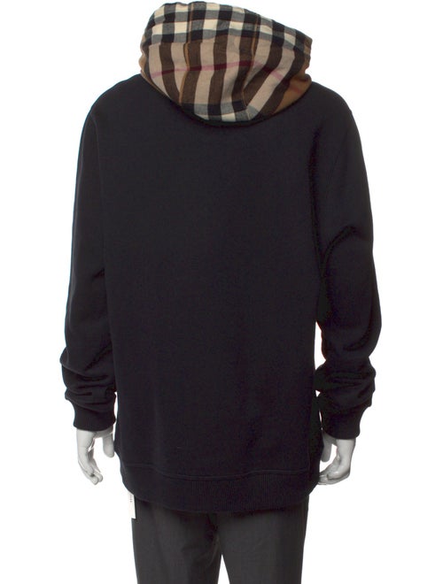 Burberry House Check Pattern Crew Neck Hoodie