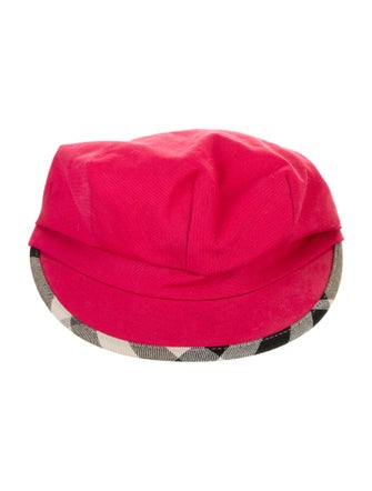 Burberry Check Woven Newsboy Hat