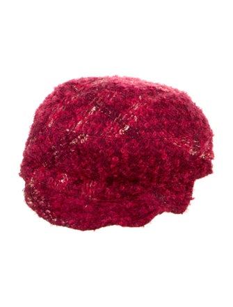 Burberry Knit Printed Newsboy Hat