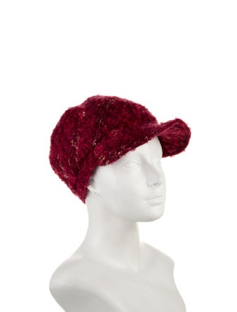 Burberry Knit Printed Newsboy Hat
