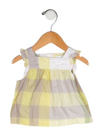Burberry Infant Girls' Patterned Printed Sleeveless Top