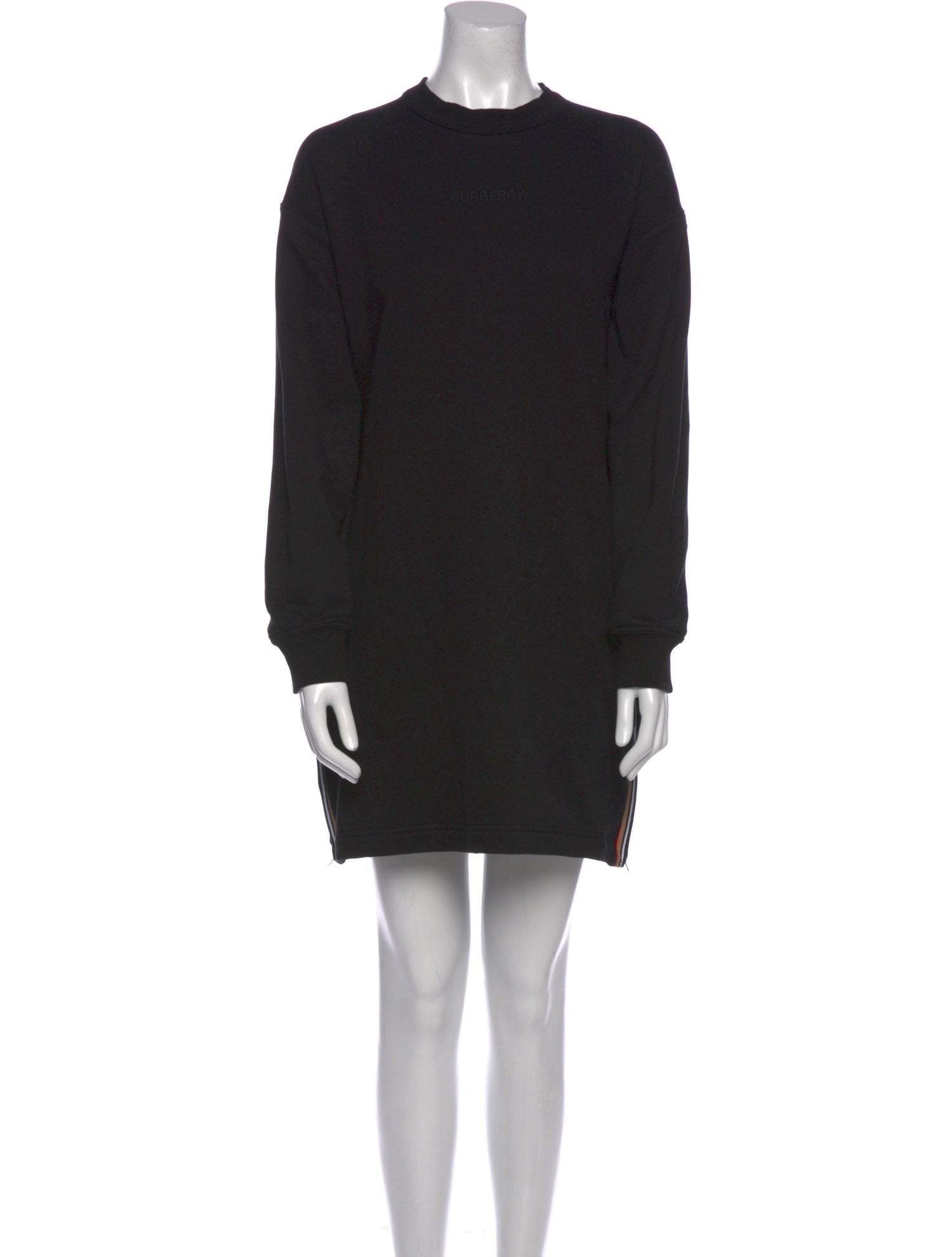 Burberry Mock Neck Mini Dress