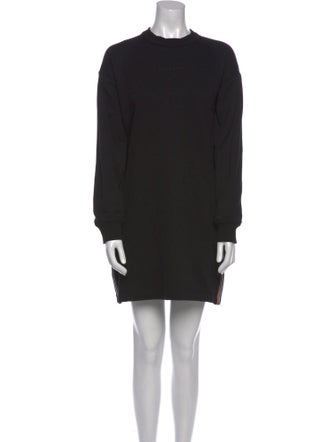 Burberry Mock Neck Mini Dress