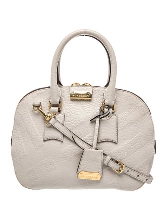 Burberry Leather Top Handle Bag