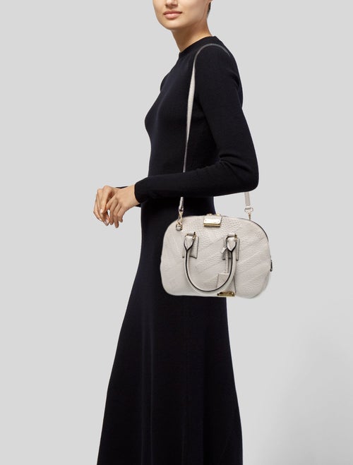 Burberry Leather Top Handle Bag