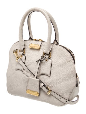 Burberry Leather Top Handle Bag