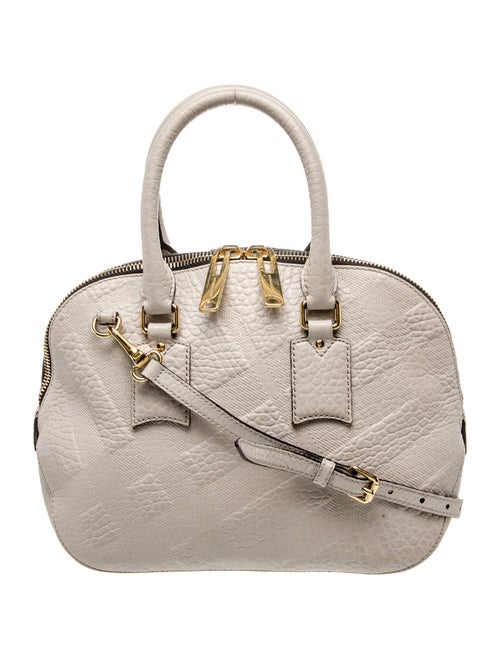 Burberry Leather Top Handle Bag