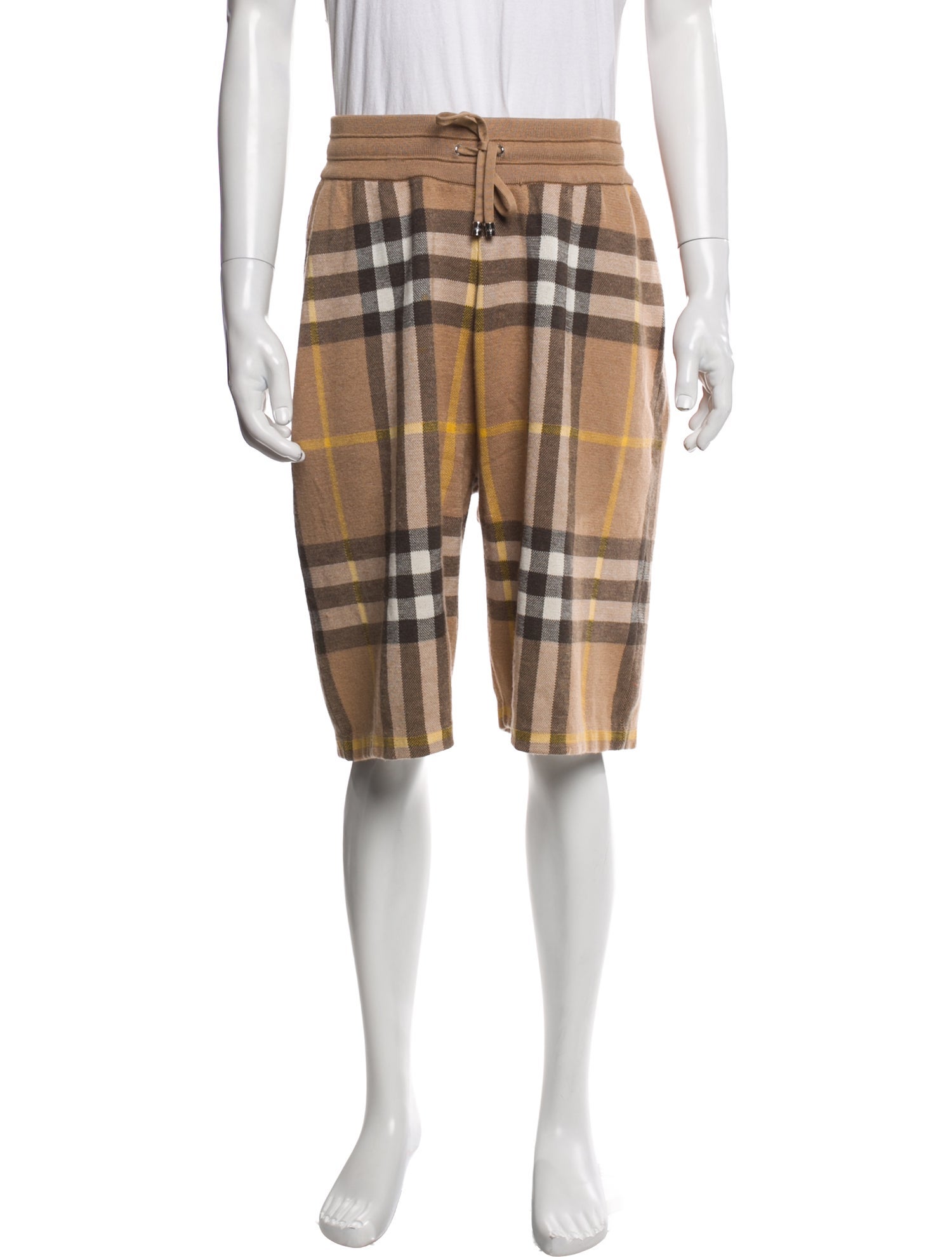 Burberry House Check Pattern Jogger Shorts