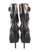 Burberry Patent Leather Plaid Print Rain Boots
