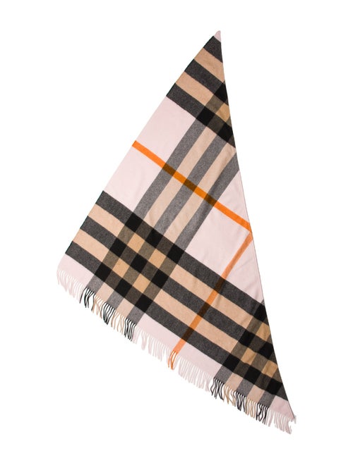 Burberry Cashmere Giant Check Shawl