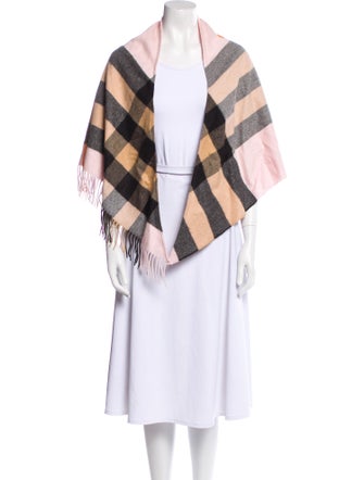Burberry Cashmere Giant Check Shawl