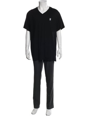 Burberry V-Neck Short Sleeve T-Shirt