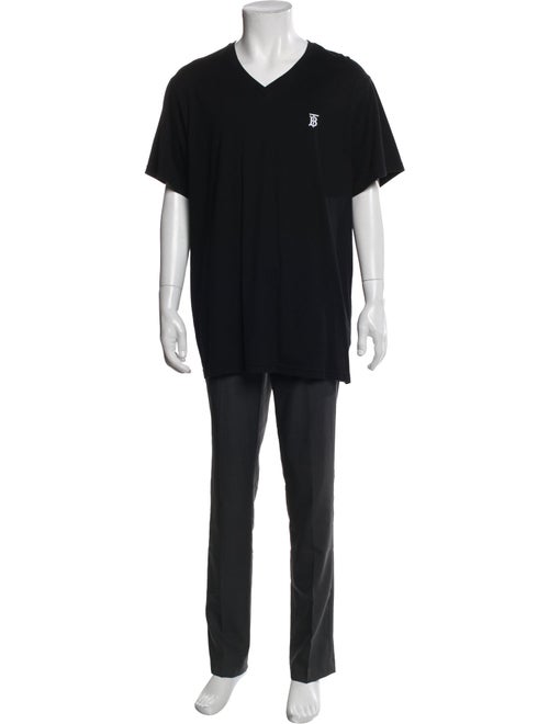 Burberry V-Neck Short Sleeve T-Shirt