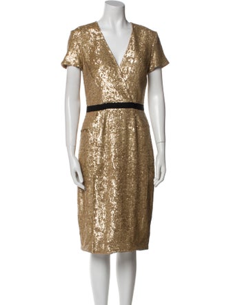 Burberry Sequin Midi Length Dress