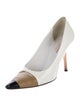 Burberry Patent Leather Colorblock Pattern Pumps