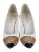 Burberry Patent Leather Colorblock Pattern Pumps