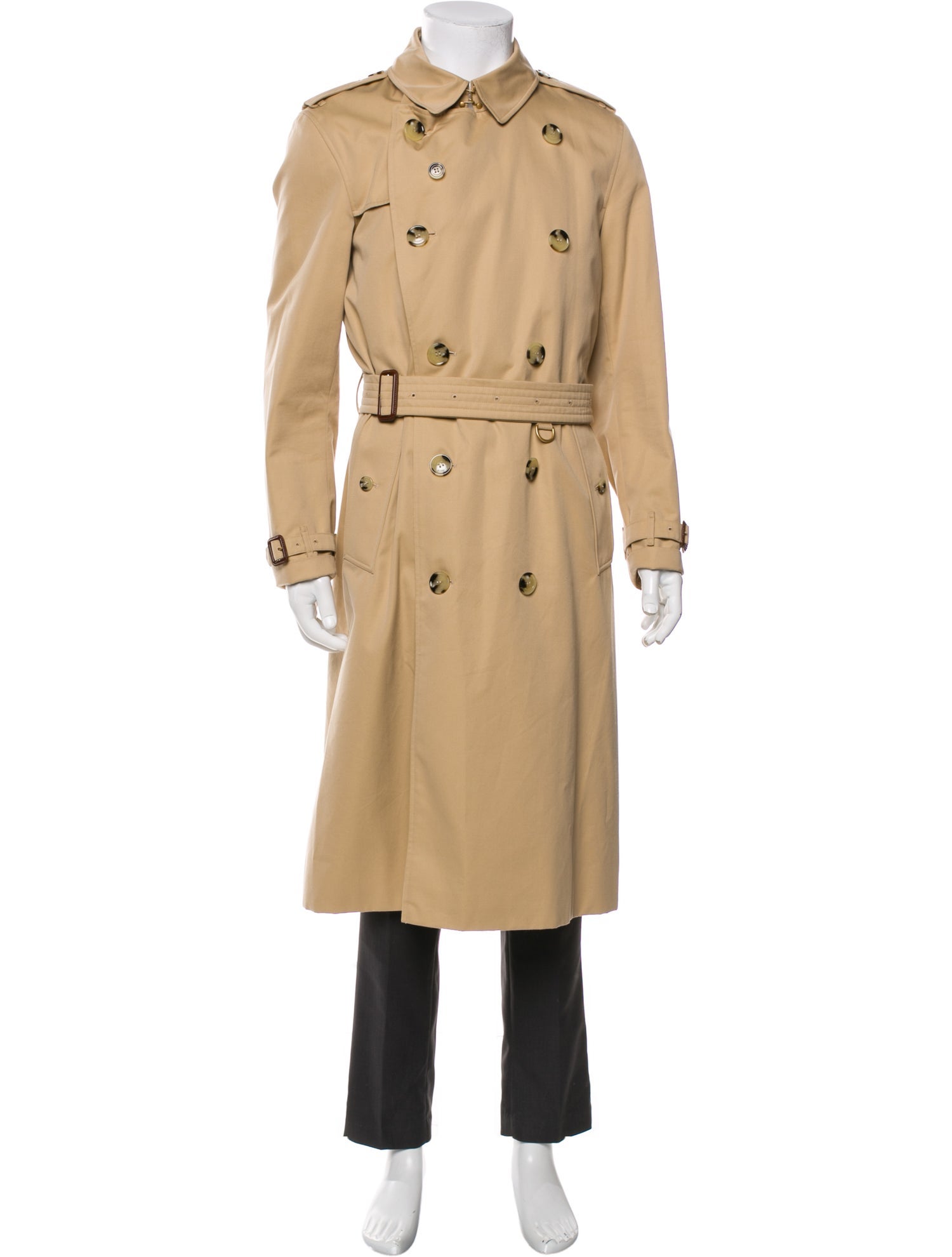 Burberry Nova Check Pattern Trench Coat