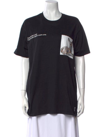 Burberry Graphic Print Crew Neck T-Shirt