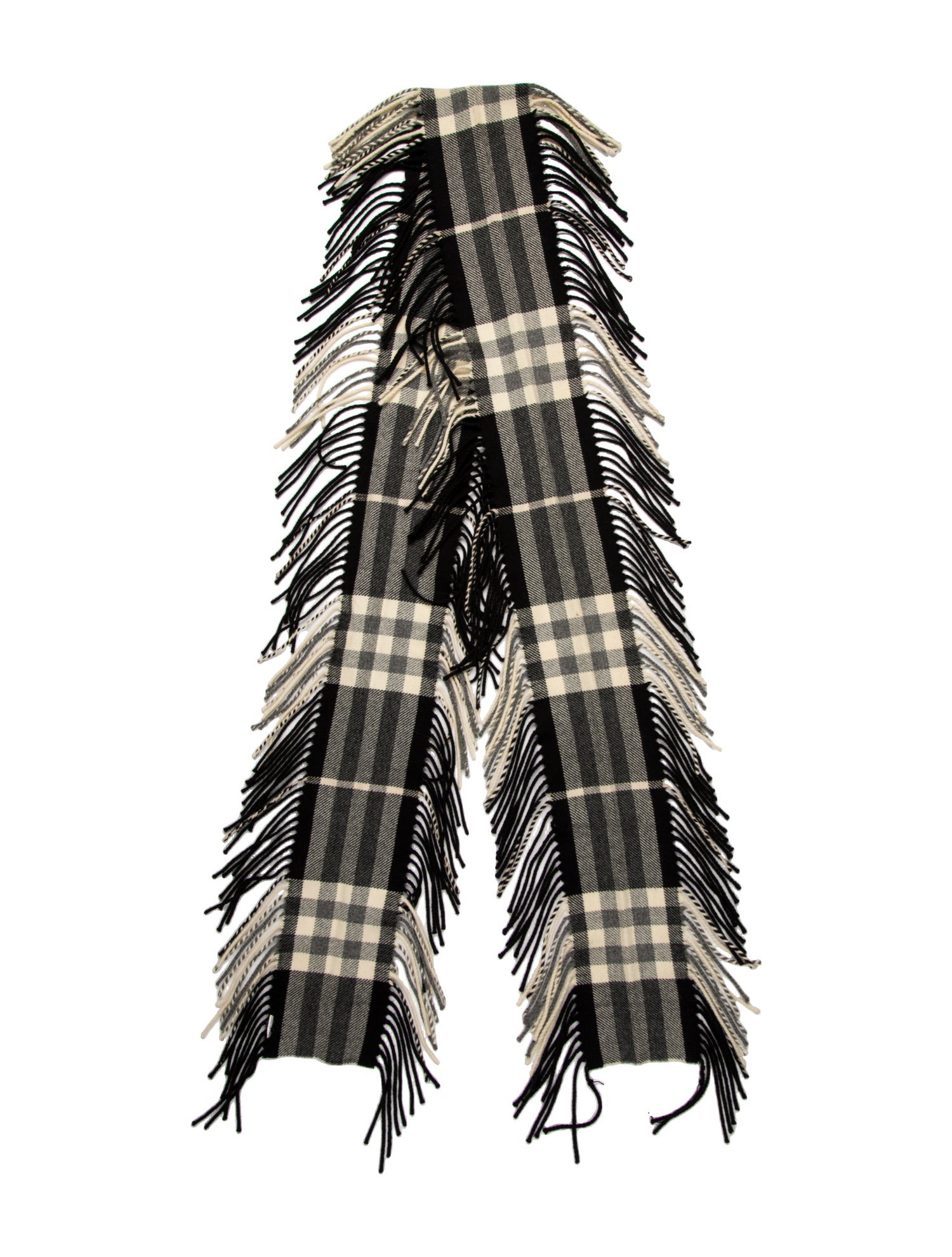 Burberry Cashmere Plaid Print Scarf