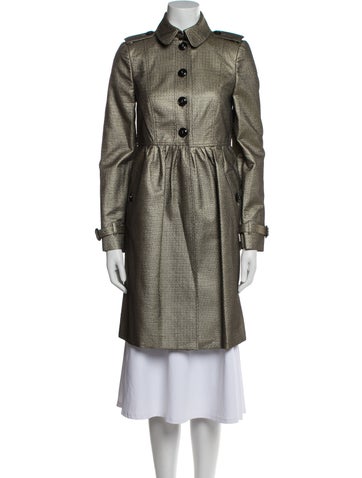Burberry Coats Printed Trench Coat S
