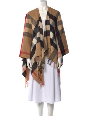 Burberry Cashmere Plaid Print Sweater