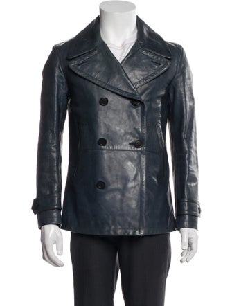 Burberry Calf Leather Peacoat