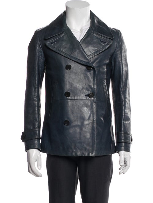 Burberry Calf Leather Peacoat