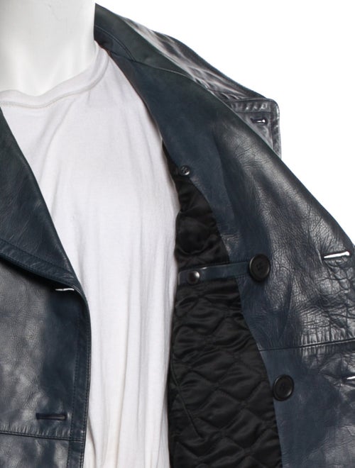 Burberry Calf Leather Peacoat