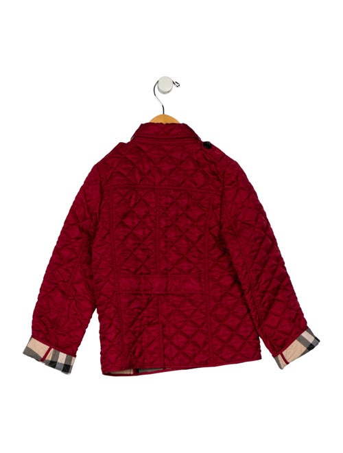 Burberry Polyester Quilted Button Up Jacket