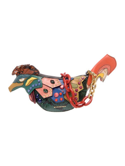 Burberry Embossed Leather Beasts Falcon