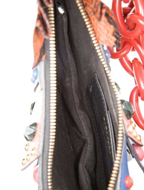 Burberry Embossed Leather Beasts Falcon