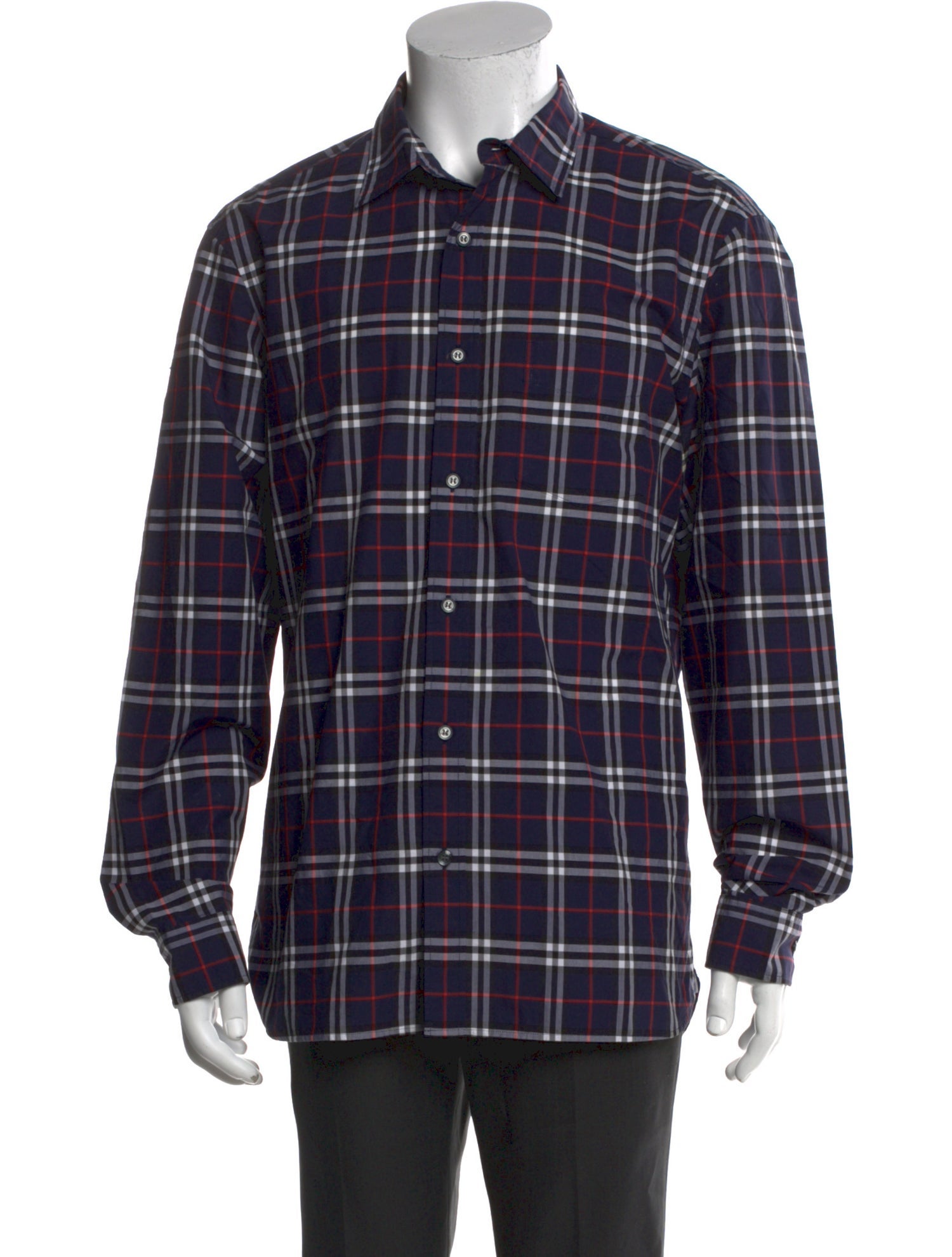 Burberry Abstract Check Long Sleeve Shirt