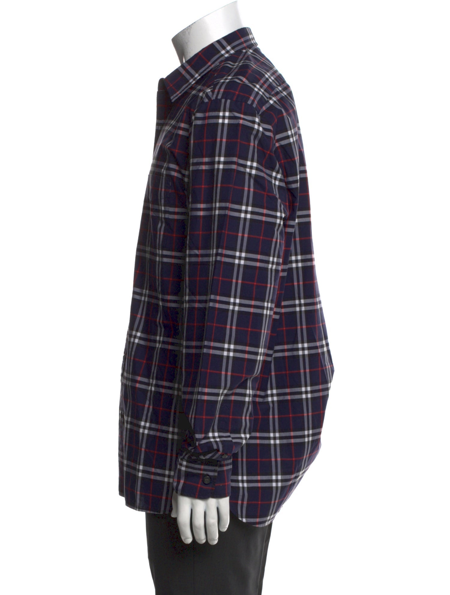 Burberry Abstract Check Long Sleeve Shirt