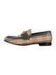 Burberry Nova Check Pattern Canvas Dress Loafers