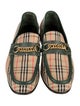 Burberry Nova Check Pattern Canvas Dress Loafers